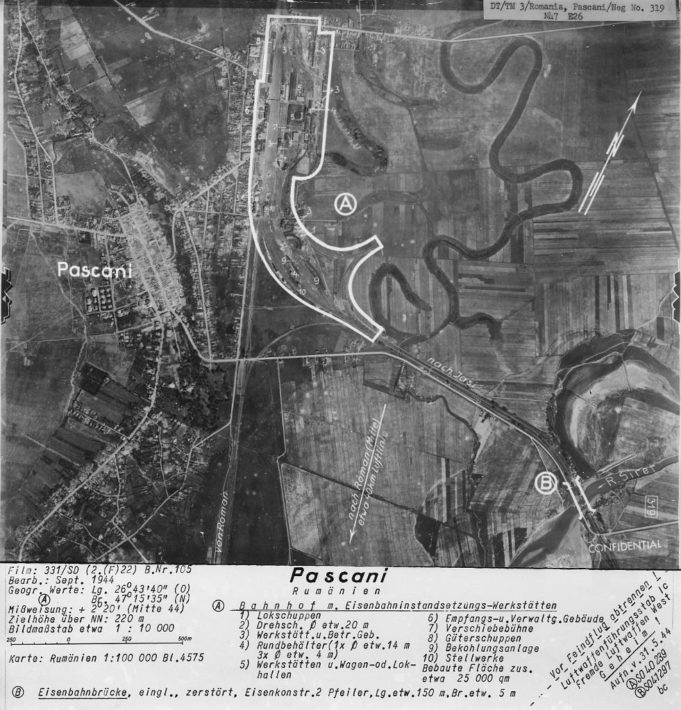 pascani wwii aerial photo